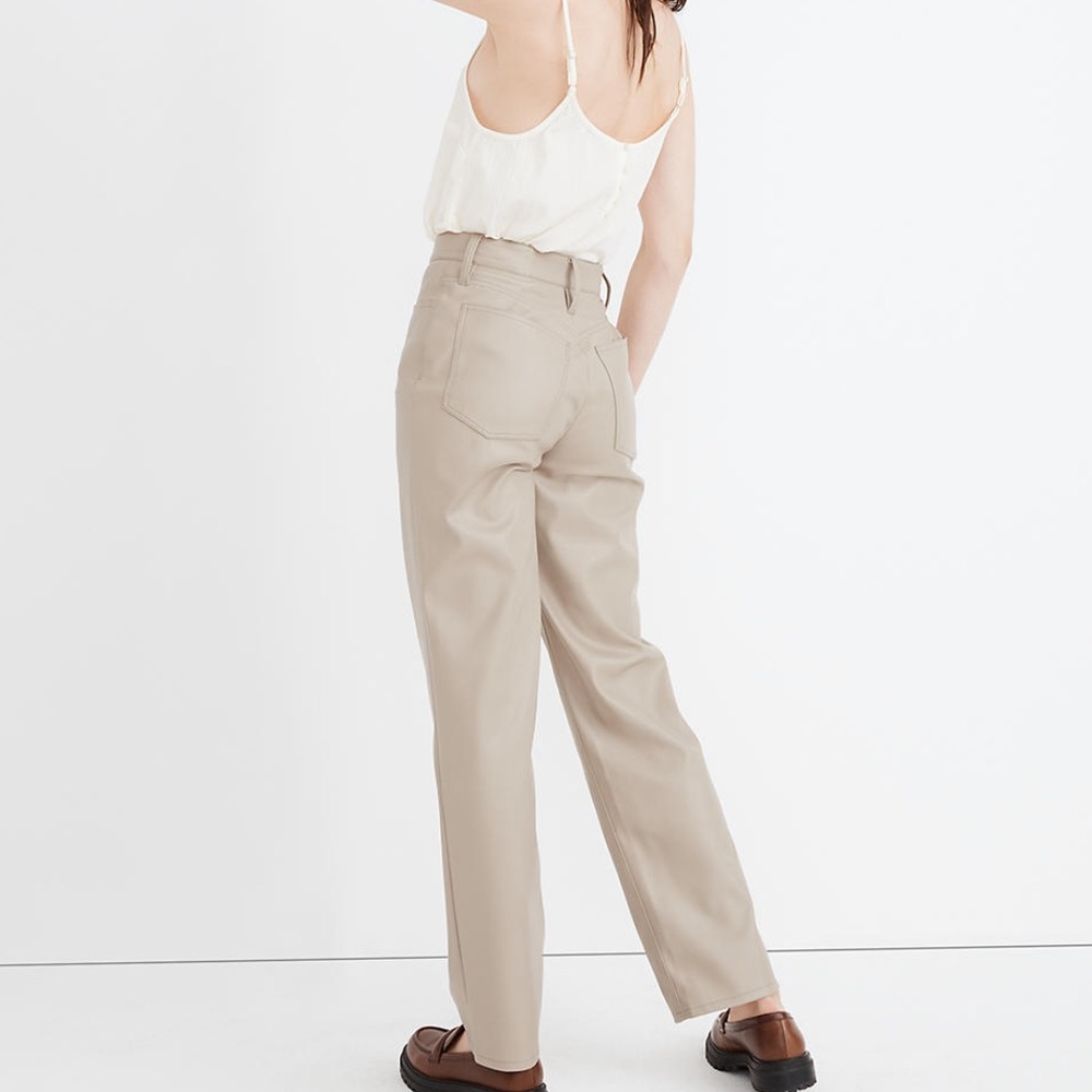 Madewell Perfect Vintage Faux Leather Pants - Picture 2 of 2